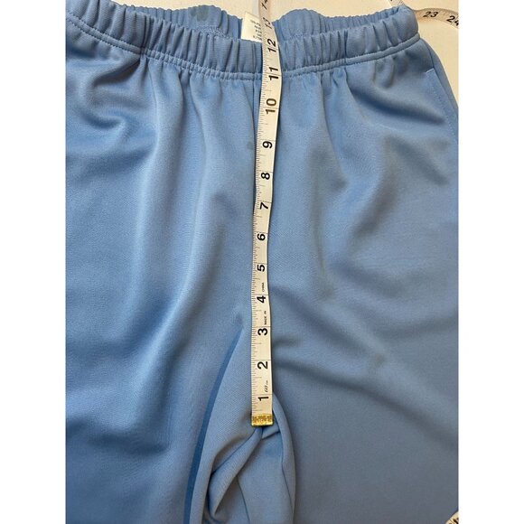 BLAIR Womens Straight Leg Pant High Rise Flat Front Elastic Waist Blue Size 10 - Picture 5 of 10